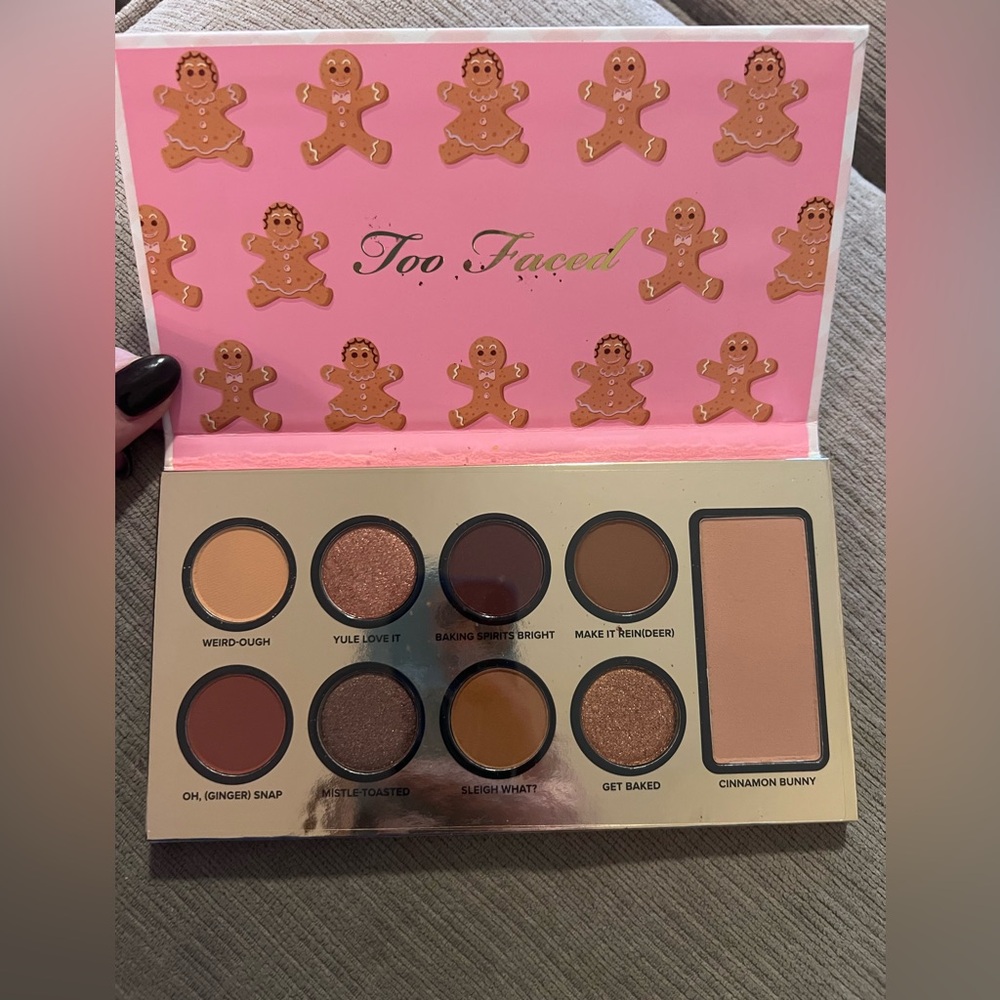 "Too Faced" eyeshadow kit with blush.